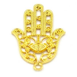 Metaal bedel hand Fatima goud 42mm (3 st.)