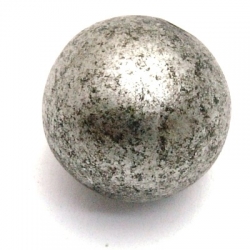 Kunststof kraal rond groot rijggat zilver 16 mm (5 st.)