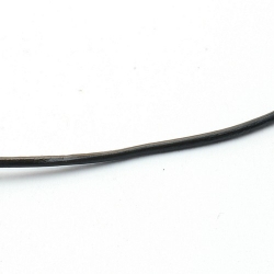 Natuurleer, zwart, 2 mm (1 meter)