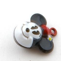 Metaal, belletje, Minnie Mouse, 24 mm (1 st.)
