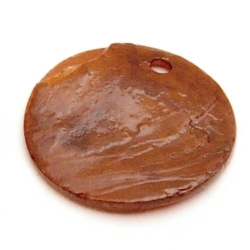 Schelpbedels, bruin, 14 mm (17 gr.)