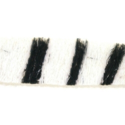 Bontje, wit/zwart, Zebra, 10 mm (60 cm)