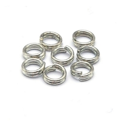 Ring split antique zilver 4 mm (10 gram)